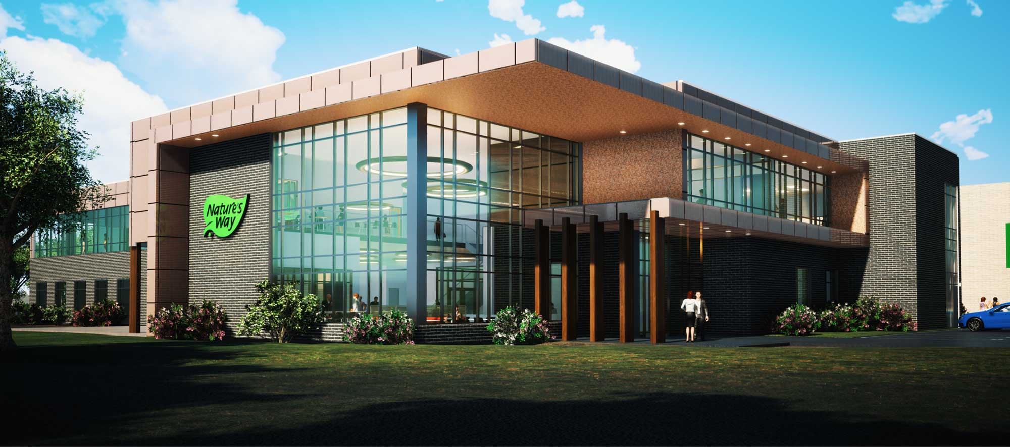 Virtual Design and Construction Rendering of Nature's Way Corporate Office Building